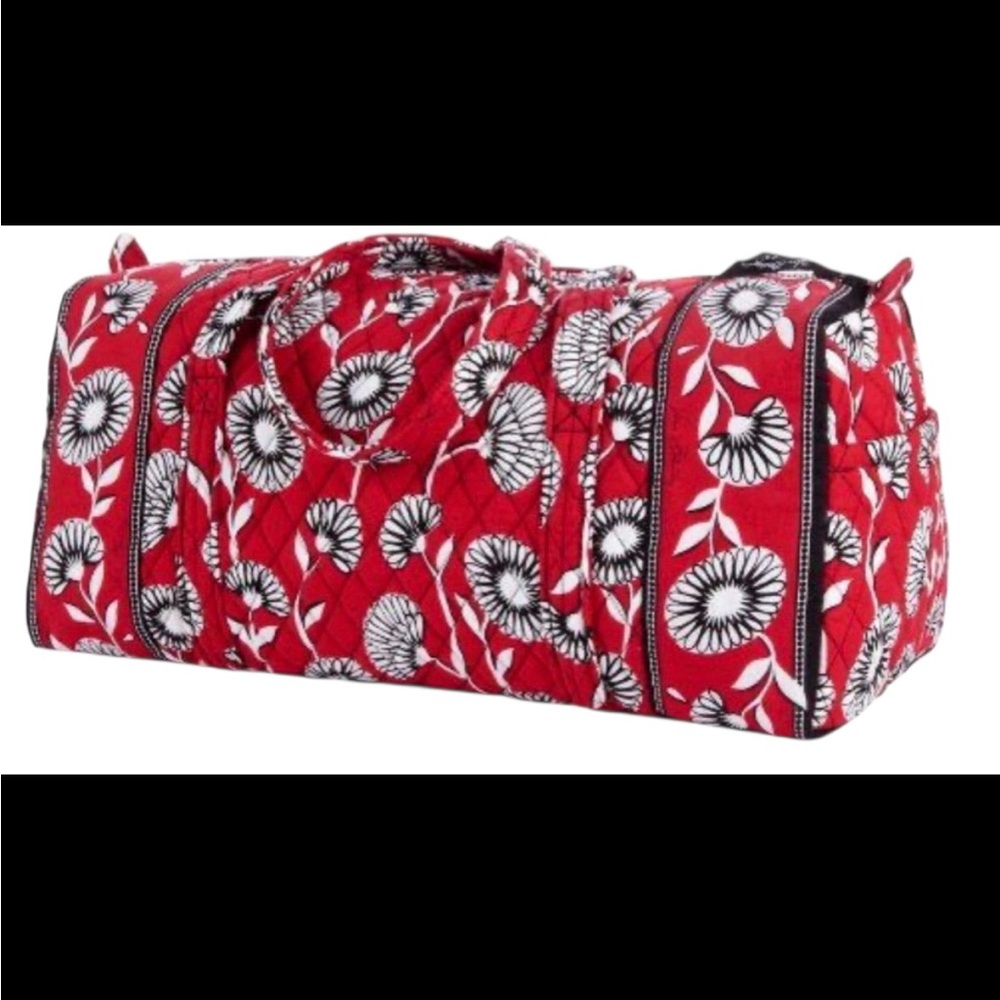 Vera Bradley Red and White Floral Travel Bag